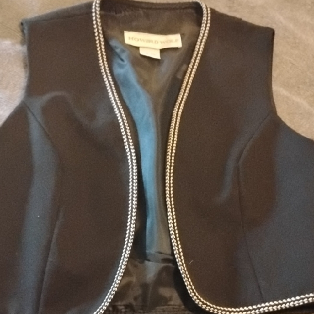 Howard Wolf Woman's Wrinkled Proof Size 4 Vest! Excellent Vintage 80s